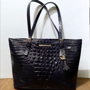 Brahmin Navy Blue Sapphire Medium Asher Melbourne